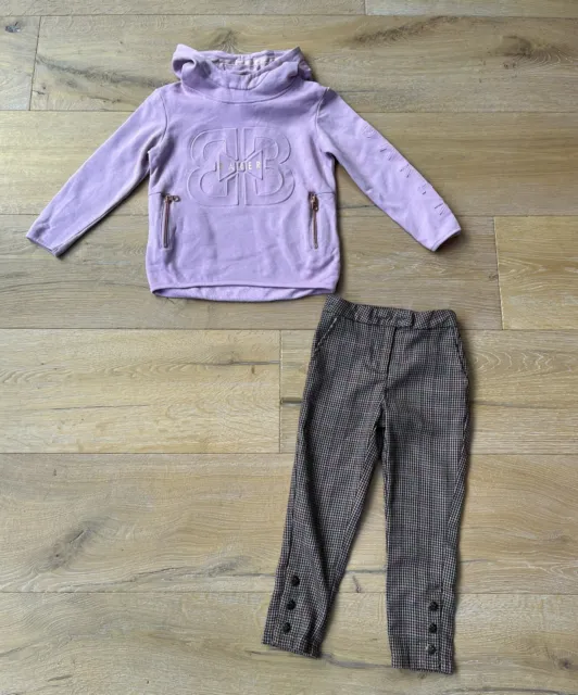 Ted Baker Next Girls Outfit  Chevk Trousers Designer Hoodie Top Age 5 Years (5-6