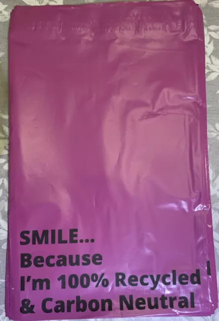 Pink Poly Postal Bags Parcel Mail Bags Large Letter 250X350mm 10 x 14"