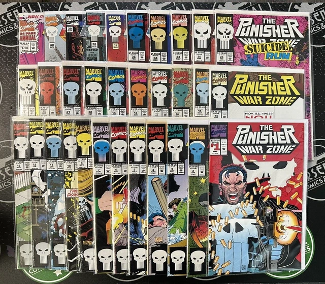 Punisher War Zone #1-40 (Lot of 32 issues!) NM/NM+ Spider-Man Marvel Comics Punisher War Zone #1-40 (Lot of 32 issues!) NM/NM+ Spider-Man Marvel Comics