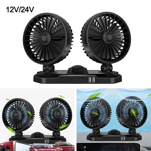 de voiture de refroidissement Ventilateur de voiture Usb à double tête