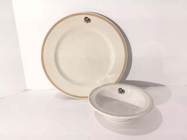 Vintage Bowl And Plate Restaurant Hotel Syracuse China USA