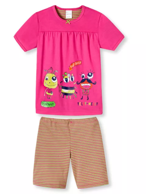 Schiesser Kinder  Mädchen Pyjama Schlafanzug kurz 128 Sofort lieferbar pink NEU