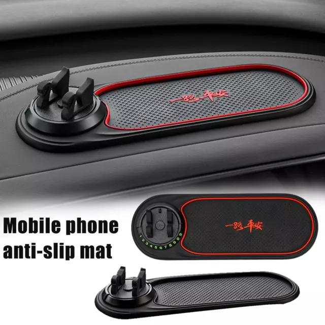 Car Stand NonSlip Dashboard Mount Mat Number Parking Phone Holder AntiSkid Pad