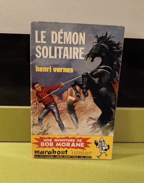 Henri Vernes  Bob Morane Le Demon Solitaire Marabout Junior 186 Be+ 1960 Eo