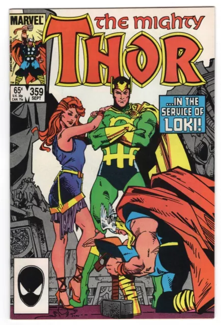 THOR 359  Glossy NM- 9.2 1985  Loki -- Lord of Asgard, Lorelei, Enchantress, Sif