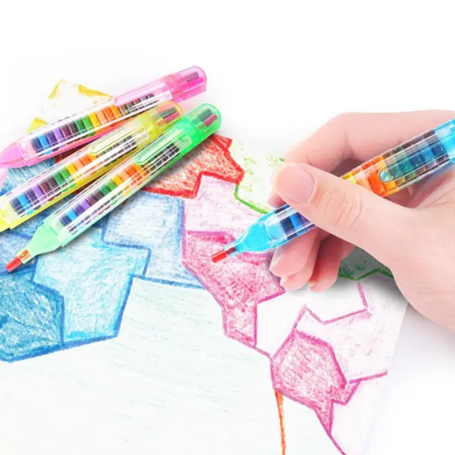 20 Colors/set Student's Drawing Swap Crayons Oil Pastels U K Pen Drawing K7K5