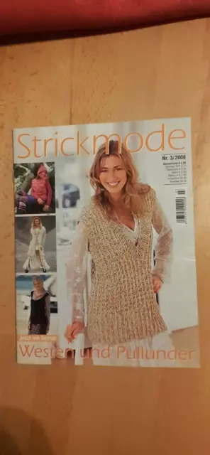 Strickmode - Nr. 3/2008 -  Strickzeitschrift - Westen und Pullunder