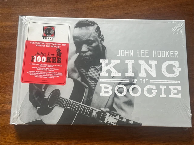 JOHN LEE HOOKER King of Boogie Rare 5x Disc CD Box Set Book Nice