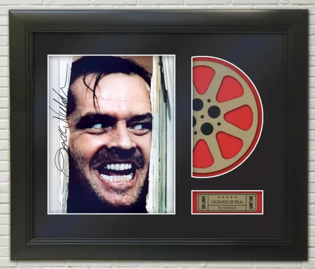 Jack Nicholson Reproduction Signature Photo Hollywood Movie Reel Display