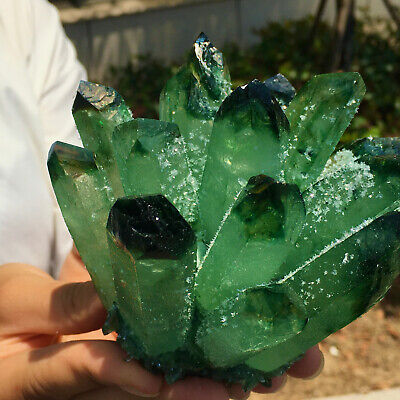 1.48LB  The mineral samples of green crystal like clusters were found M644
