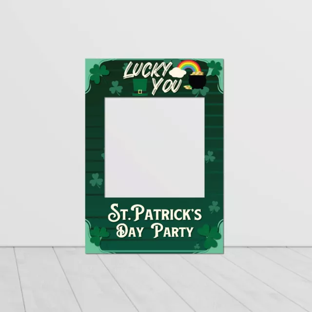 ST PATRICKS DAY Selfie Frame Irish Ireland St Paddy's Day Party Decor Photo Prop