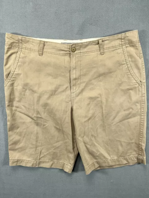 Old Navy Shorts Mens 42 Tall Khaki Brown Chino Long Pockets Casual Workwear Mens