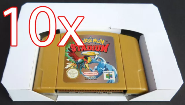 10 X Inlay Pappinlay Innenkarton für Nintendo 64 / N64 Spiele OVP