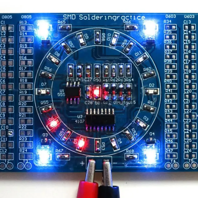 Soldering Practice SMD Circuit Board LED Electronics TAA 1 F5N3< x Kit DIY Y4Y7