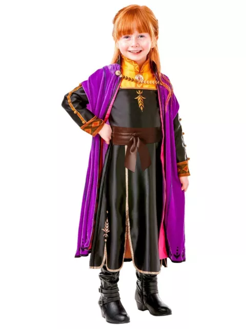 Anna Premium Costume for Kids Official Disney Frozen 2 Girls Princess Dress Ups