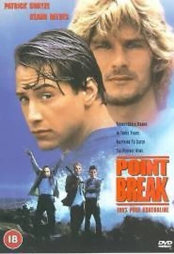 POINT BREAK DVD Patrick Swayze Keanu Reeves Sealed Uk Release [Region ...