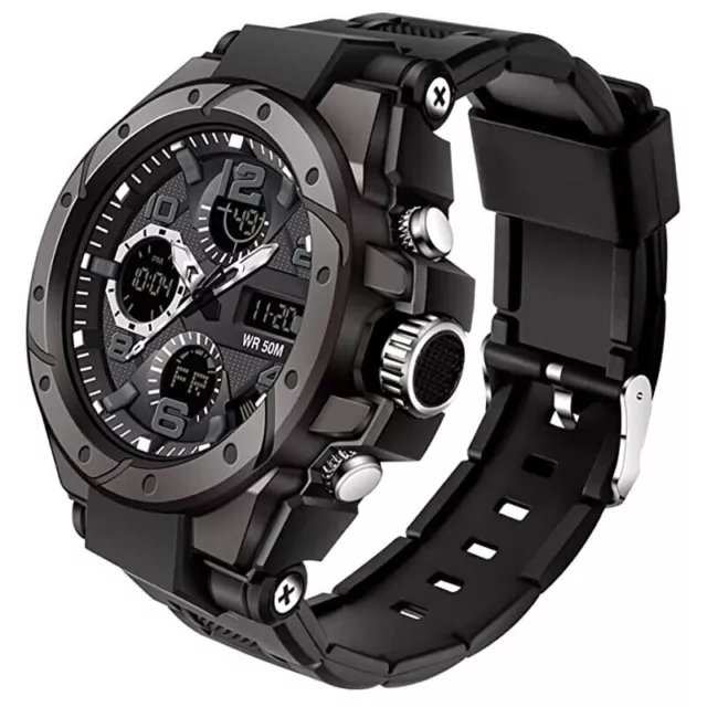 Military Watches for Men Waterproof Sports Tactical Mens Digital Wrist Watches