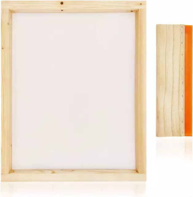 Caydo 3 Pieces 3 Size Wood Silk Screen Printing Frame with Mesh for Screen  Print