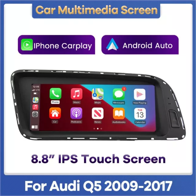 6+64G Carplay Android 13 Für Audi Q5 2009-2016 Autoradio WIFI GPS Navi 4G DAB+