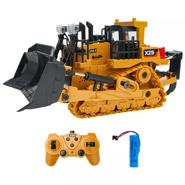 Remote Control Engineering Car 1/24 9CH RC Excavator Bulldozer Toys with Battery