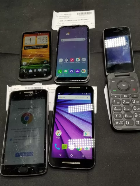 Lot of 48 Damaged Phones See Description for Full Details ML7550