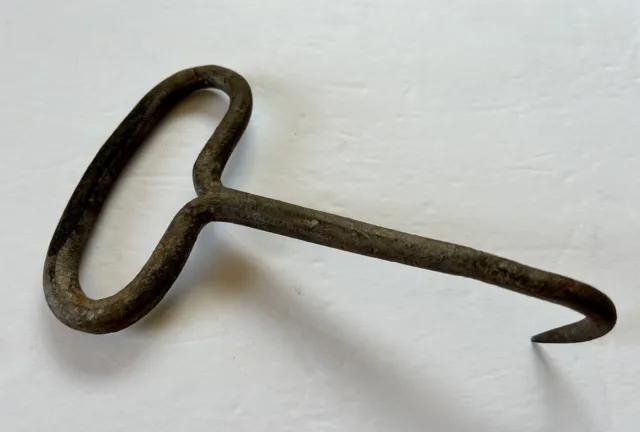 Antique Wrought Iron Hand Forged Hay Hook - 7” 3