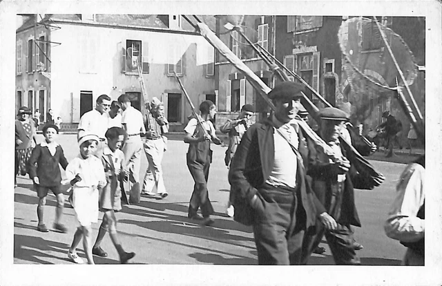 Chatillon-Coligny Carte Photo " Concours De Peche Du 4 Juillet 1936 ?? "
