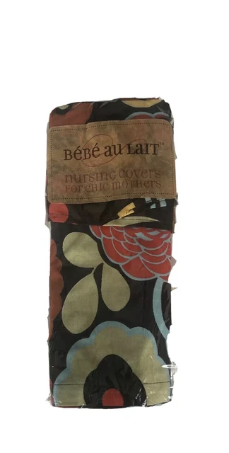 BEBE AU LAIT Chic Mother NURSING Cover Wrap NEW Brown Floral Blossoms  A