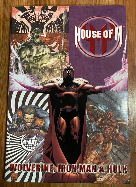 House Of M: Wolverine Iron Man Hulk Hc Marvel X-Men Bendis Brubaker Peter David