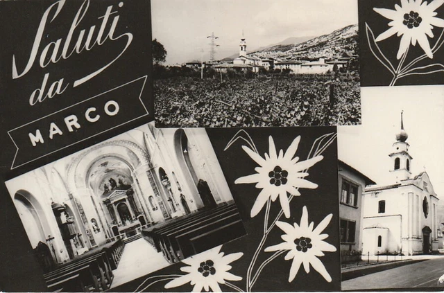 Vallagarina Zona Rovereto Saluti Da Marco Vedutine Anno 1966 Viaggiata