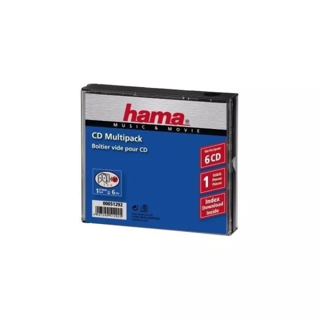 Hama CD-Multipack 6 6 disques Transparent