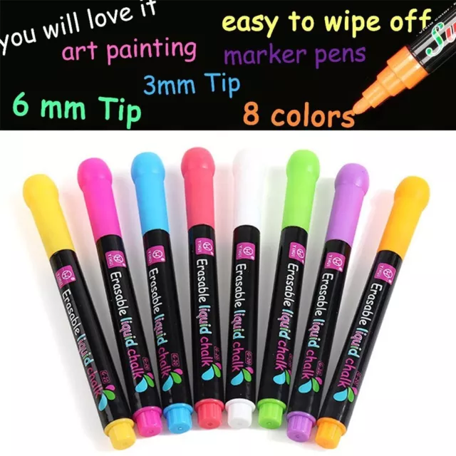Led Board Writing Highlighters Whiteboard Pen Liquid Chalk Pen Art Marker Pen