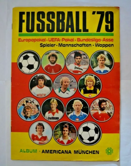 Americana Fußball`79 Sammelalbum nicht komplett/83 Fehlsticker Bundesliga 1979