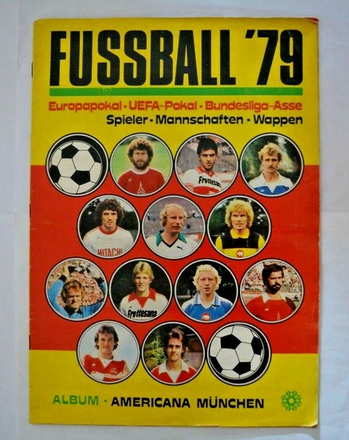 Americana Fußball`79 Sammelalbum nicht komplett/83 Fehlsticker Bundesliga 1979