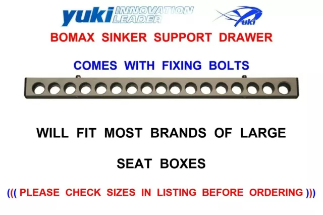 YUKI BOMAX LEAD Weight Seat Box Sinker Drawer Tray Breakaway