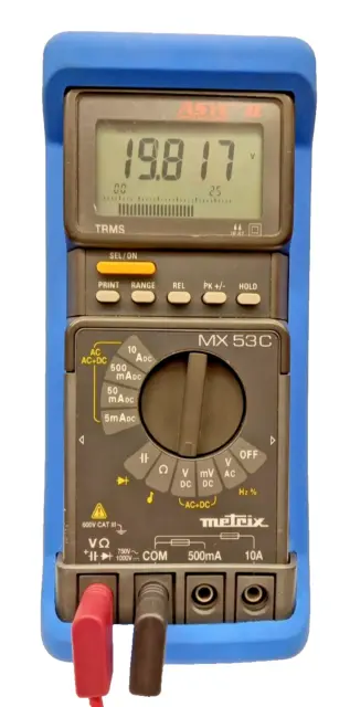 Multimètre Métrix MX 53 C TRMS environnement difficile IP677 ASYC II 50000pts