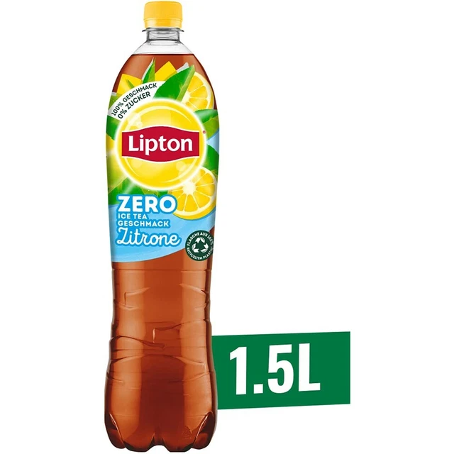 Lipton tè freddo limone bevanda senza zucchero 6x 1,5 L incl. 1,50 cauzione NUOVO MHD 8/23