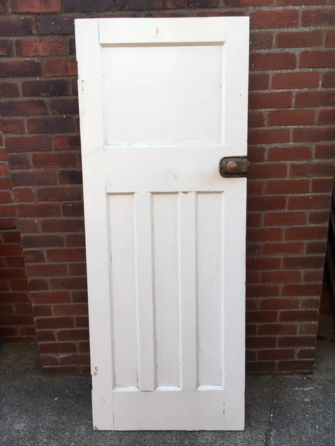 Reclaimed Internal 35mm period 1 over 3 pitch pine/Cedar door (4) circa 1930