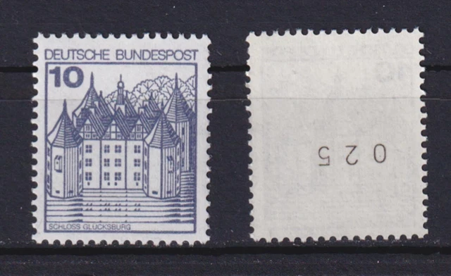 Bund 913 A I RM ungerade Nr. Burgen+Schlösser 10 Pf postfrisch neue Fluoreszenz