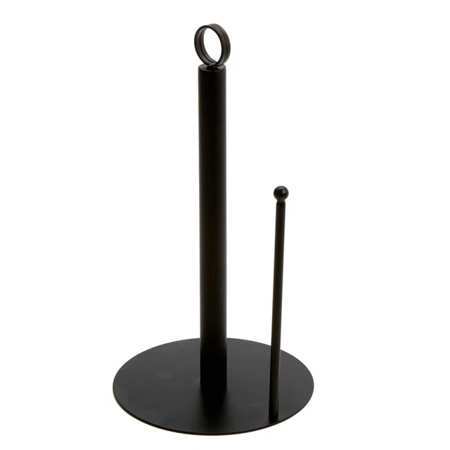 American Metalcraft PTBR Black Paper Towel Holder with Card Holder