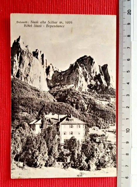 Dolomiti : Siusi allo Sciliar m. 1005 Hotel Siusi- Dependance-f.p.- viag 1939