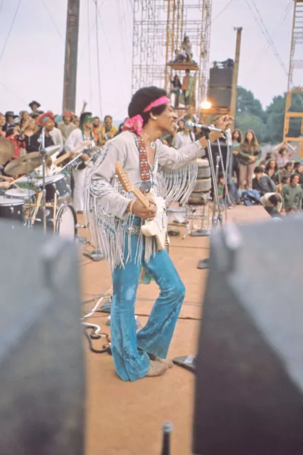 Jimi Hendrix at Woodstock 1969 POSTER Reprint (11"x17" - 13"x19")