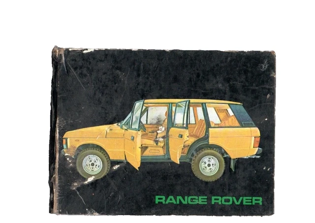 Land Rover Book RANGE ROVER MK1 Genuine Land Rover Owners Hand Book £14.99 - PicClick UK