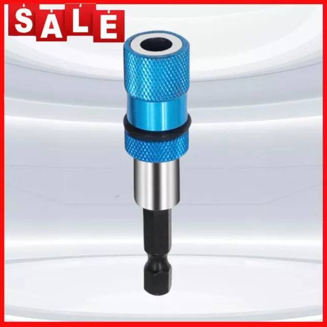 1/4inch Hex Shank Extension Drill Bit Holder 6.35mm for Screw Nut (Blue)
