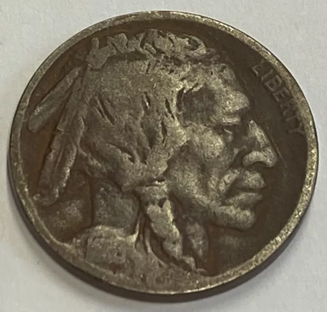 1913 D TY 2 Buffalo Nickel Better Details