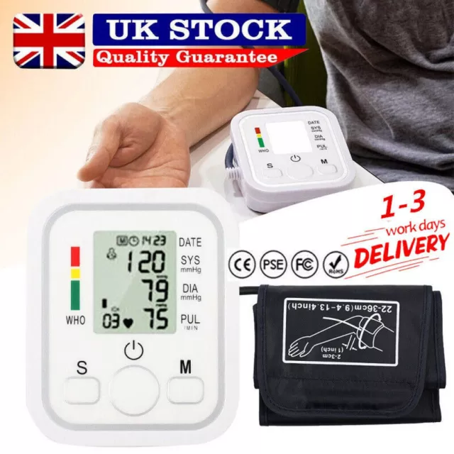 Digital Blood Pressure Monitor Upper Arm Cuff Automatic Blood Pressure Machine