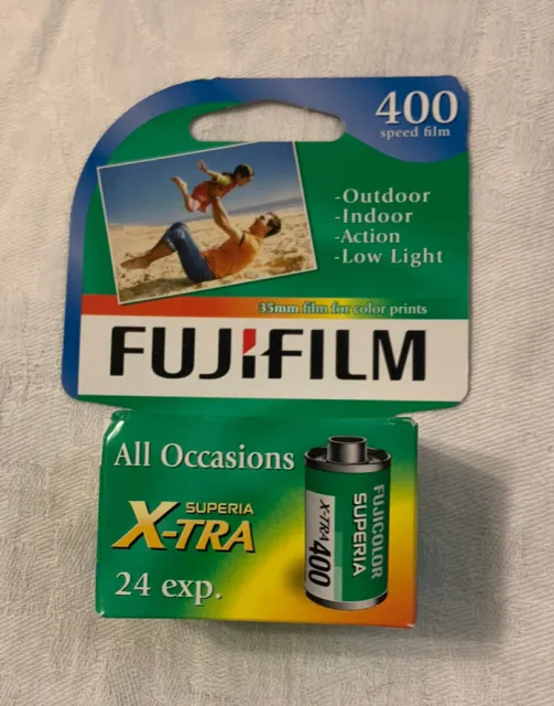 Fujicolor Superia X-TRA 400 Speed, 24 Exposure 35mm Film Color Expired 09/2013