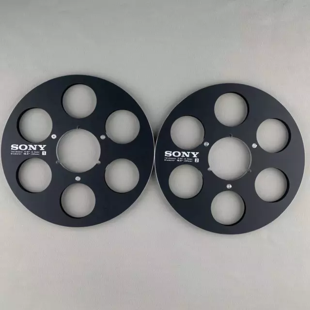 One Pair High quality Black Sony Tape Reel For 10.5'' 1/4'' Tape Recorder