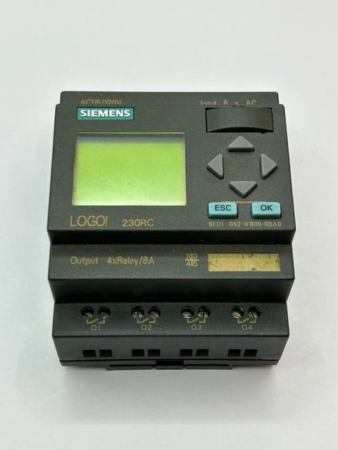 SIEMENS LOGO! 230RC 4xRELAY/8A 6ED1 052-1FB00-0BA0 6ED1052-1FB00-0BA0 E ...