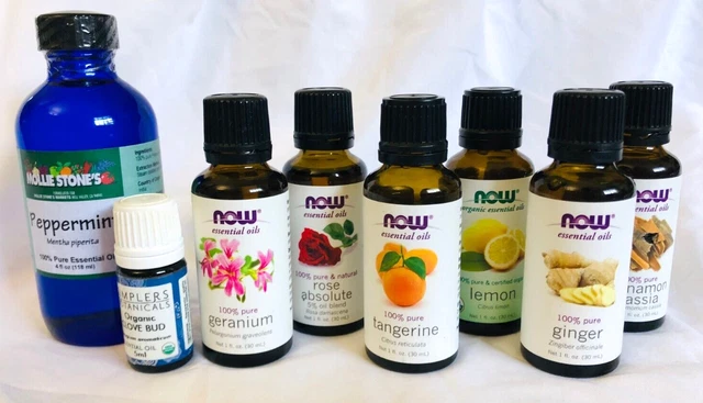 Lot of 8 Essential Oils - various brands
